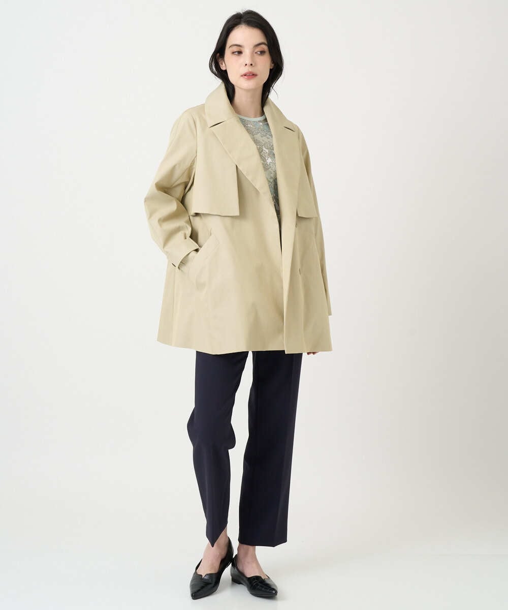 PRVEE04790 CHRISTIAN AUJARD(クリスチャン・オジャール) [ライナー付]デザインハーフコート ベージュ