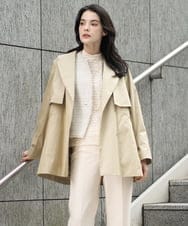 PRVEE04790 CHRISTIAN AUJARD(クリスチャン・オジャール) [ライナー付]デザインハーフコート ベージュ