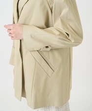 PRVEE04790 CHRISTIAN AUJARD(クリスチャン・オジャール) [ライナー付]デザインハーフコート ベージュ