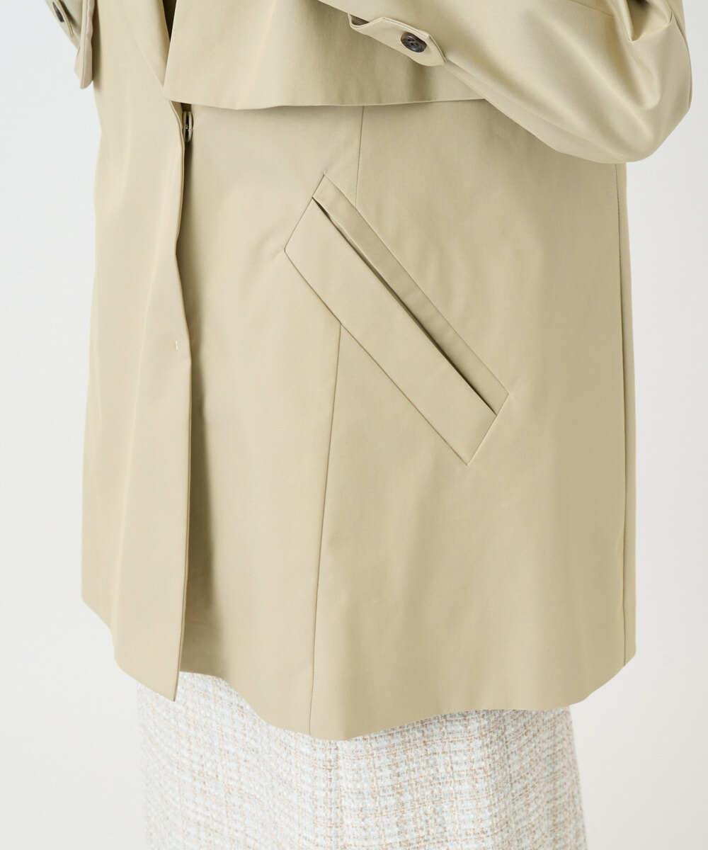 PRVEE04790 CHRISTIAN AUJARD(クリスチャン・オジャール) [ライナー付]デザインハーフコート ベージュ