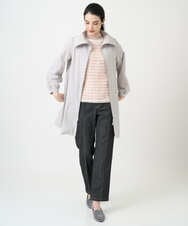 PRVEE16490 CHRISTIAN AUJARD(クリスチャン・オジャール) [シワになりにくい]タフタジップアップコート ライトグレー