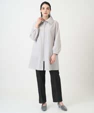 PRVEE16490 CHRISTIAN AUJARD(クリスチャン・オジャール) [シワになりにくい]タフタジップアップコート ライトグレー