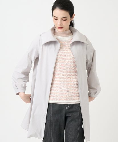 PRVEE16490 CHRISTIAN AUJARD [シワになりにくい]タフタジップアップコート