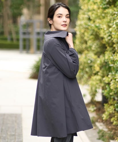 PRVEE16490 CHRISTIAN AUJARD [シワになりにくい]タフタジップアップコート