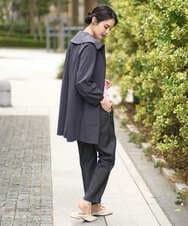 PRVEE16490 CHRISTIAN AUJARD(クリスチャン・オジャール) [シワになりにくい]タフタジップアップコート ダークグレー