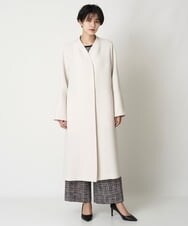 PRVES30670 CHRISTIAN AUJARD(クリスチャン・オジャール) ノーカラーシンプルコート アイボリー