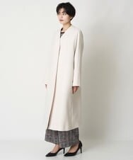 PRVES30670 CHRISTIAN AUJARD(クリスチャン・オジャール) ノーカラーシンプルコート アイボリー