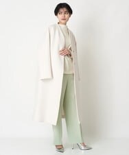 PRVES30670 CHRISTIAN AUJARD(クリスチャン・オジャール) ノーカラーシンプルコート アイボリー