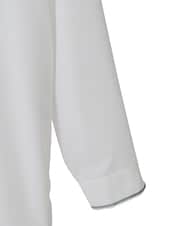 PYBAD17390 CHRISTIAN AUJARD(小さいサイズ)(メゾン ドゥ サンク) 刺繍デザイン長袖ブラウス ホワイト