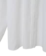 PYBAD17390 CHRISTIAN AUJARD(小さいサイズ)(メゾン ドゥ サンク) 刺繍デザイン長袖ブラウス ホワイト