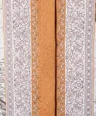 PYBAD32490 CHRISTIAN AUJARD(小さいサイズ)(メゾン ドゥ サンク) アートプリント長袖ブラウス ベージュ×オレンジ