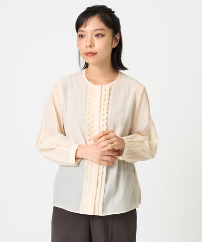 PYBAH09360 CHRISTIAN AUJARD(小さいサイズ) タックプリーツブラウス