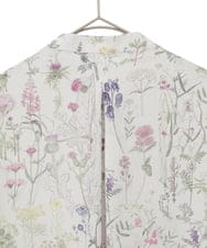 PYBEE19490 CHRISTIAN AUJARD(小さいサイズ)(メゾン ドゥ サンク) ボタニカルフラワーブラウス ホワイト×ピンク系