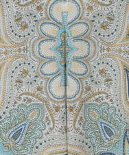 PYBGD25490 CHRISTIAN AUJARD(小さいサイズ)(メゾン ドゥ サンク) マリンブルーペーズリーブラウス ブルー系