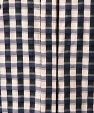 PYBGE09490 CHRISTIAN AUJARD(小さいサイズ)(メゾン ドゥ サンク) [セットアップ対応]シャンブレーチェックブラウス オレンジ×ネイビー系