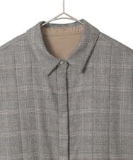 PYEAD31720 CHRISTIAN AUJARD(小さいサイズ)(メゾン ドゥ サンク) グレンチェックワンピース ブラウン系