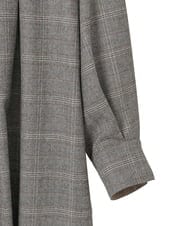 PYEAD31720 CHRISTIAN AUJARD(小さいサイズ)(メゾン ドゥ サンク) グレンチェックワンピース ブラウン系