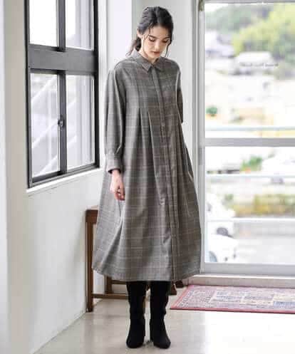 PYEAD31720 CHRISTIAN AUJARD(小さいサイズ) グレンチェックワンピース