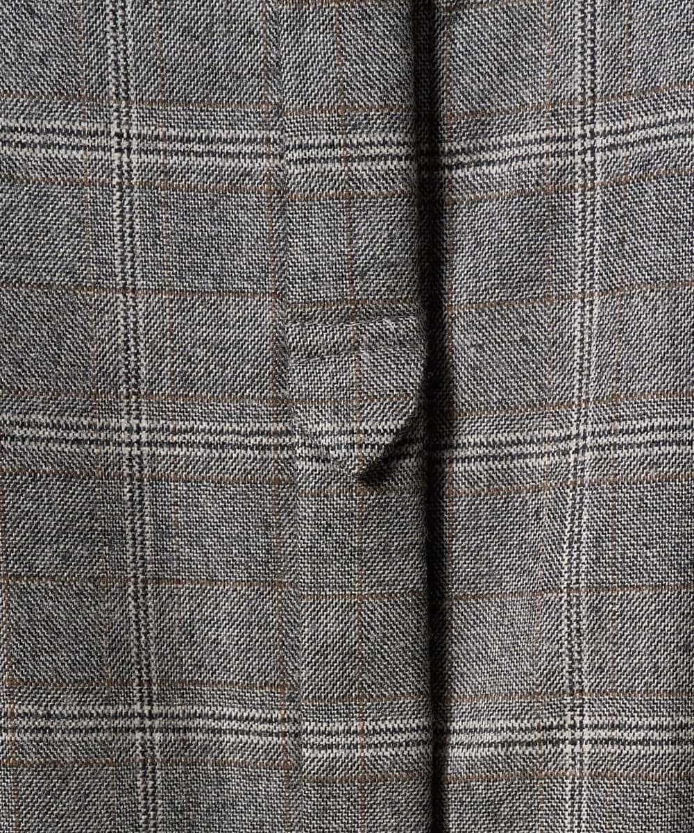 PYEAD31720 CHRISTIAN AUJARD(小さいサイズ)(メゾン ドゥ サンク) グレンチェックワンピース ブラウン系