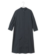 PYEAE03600 CHRISTIAN AUJARD(小さいサイズ)(メゾン ドゥ サンク) 長袖タフタワンピース ブラウン