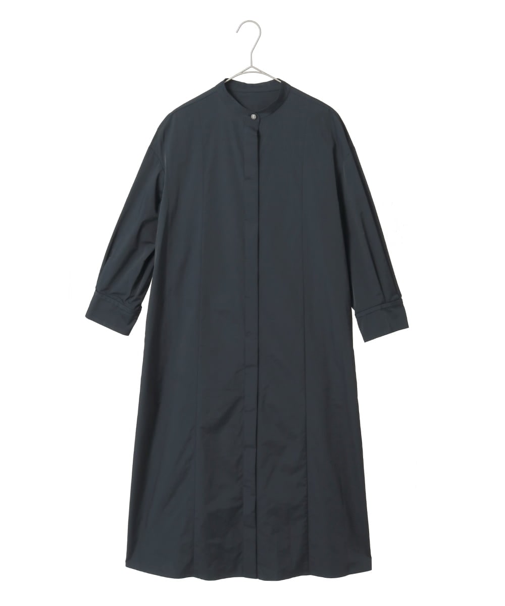 PYEAE03600 CHRISTIAN AUJARD(小さいサイズ)(メゾン ドゥ サンク) 長袖タフタワンピース ブラウン