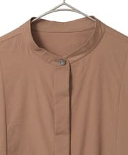 PYEAE03600 CHRISTIAN AUJARD(小さいサイズ)(メゾン ドゥ サンク) 長袖タフタワンピース ブラウン