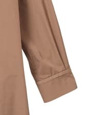 PYEAE03600 CHRISTIAN AUJARD(小さいサイズ)(メゾン ドゥ サンク) 長袖タフタワンピース ブラウン