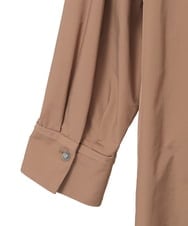 PYEAE03600 CHRISTIAN AUJARD(小さいサイズ)(メゾン ドゥ サンク) 長袖タフタワンピース ブラウン