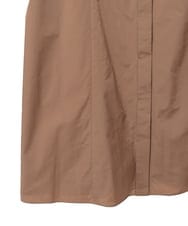 PYEAE03600 CHRISTIAN AUJARD(小さいサイズ)(メゾン ドゥ サンク) 長袖タフタワンピース ブラウン