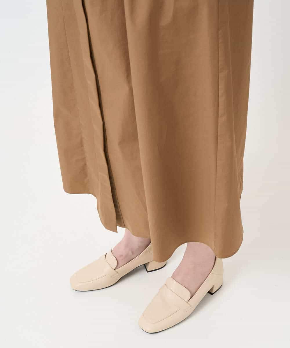 PYEAE03600 CHRISTIAN AUJARD(小さいサイズ)(メゾン ドゥ サンク) 長袖タフタワンピース ブラウン