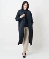 PYEAE03600 CHRISTIAN AUJARD(小さいサイズ)(メゾン ドゥ サンク) 長袖タフタワンピース ブラウン