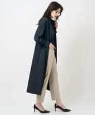 PYEAE03600 CHRISTIAN AUJARD(小さいサイズ)(メゾン ドゥ サンク) 長袖タフタワンピース ブラウン