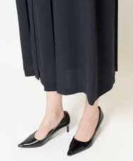 PYECA17690 CHRISTIAN AUJARD(小さいサイズ)(メゾン ドゥ サンク) プリーツデザインワンピース ブラック