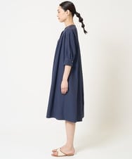 PYEGA45500 CHRISTIAN AUJARD(小さいサイズ)(メゾン ドゥ サンク) タックデザインワンピース ネイビー