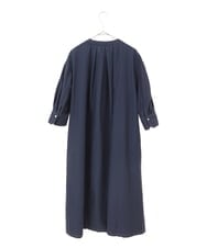 PYEGA45500 CHRISTIAN AUJARD(小さいサイズ)(メゾン ドゥ サンク) タックデザインワンピース ネイビー