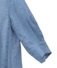 PYEGA63600 CHRISTIAN AUJARD(小さいサイズ)(メゾン ドゥ サンク) [吸水速乾]リネンリラクシーワンピース ブルー