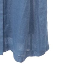 PYEGA63600 CHRISTIAN AUJARD(小さいサイズ)(メゾン ドゥ サンク) [吸水速乾]リネンリラクシーワンピース ブルー
