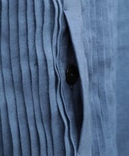 PYEGA63600 CHRISTIAN AUJARD(小さいサイズ)(メゾン ドゥ サンク) [吸水速乾]リネンリラクシーワンピース ブルー