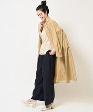 PYEGB25490 CHRISTIAN AUJARD(小さいサイズ)(メゾン ドゥ サンク) [軽量･撥水･通気性]シャツワンピース ライトブラウン