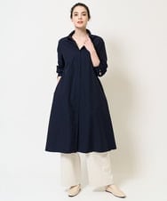 PYEGB25490 CHRISTIAN AUJARD(小さいサイズ)(メゾン ドゥ サンク) [軽量･撥水･通気性]シャツワンピース ライトブラウン