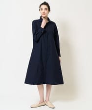 PYEGB25490 CHRISTIAN AUJARD(小さいサイズ)(メゾン ドゥ サンク) [軽量･撥水･通気性]シャツワンピース ライトブラウン