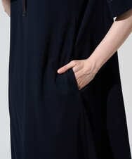 PYEGD42490 CHRISTIAN AUJARD(小さいサイズ)(メゾン ドゥ サンク) ドライタッチジャージーワンピース ネイビー
