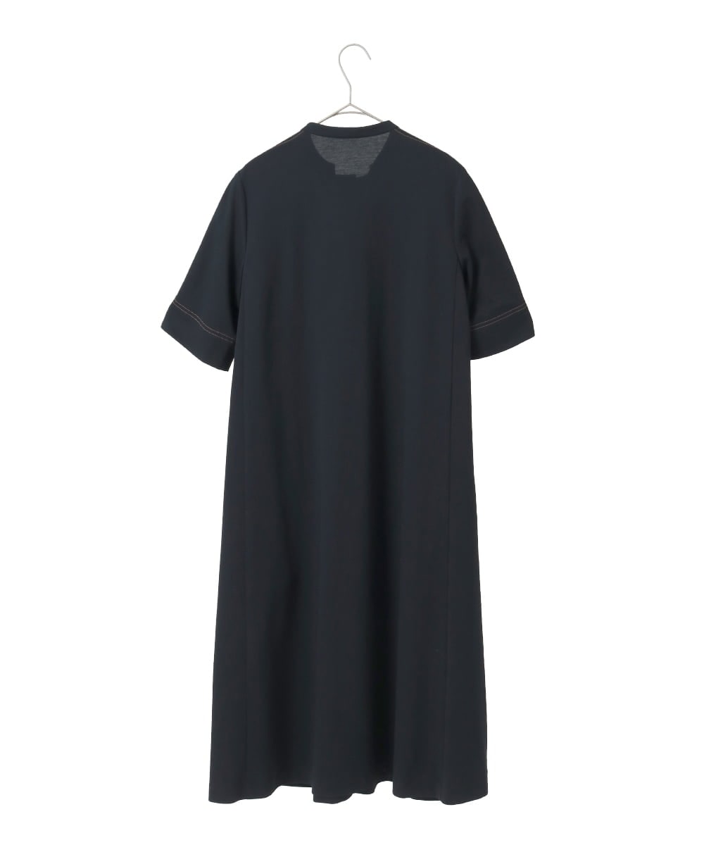 PYEGD42490 CHRISTIAN AUJARD(小さいサイズ)(メゾン ドゥ サンク) ドライタッチジャージーワンピース ネイビー