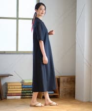 PYEGD42490 CHRISTIAN AUJARD(小さいサイズ)(メゾン ドゥ サンク) ドライタッチジャージーワンピース ネイビー