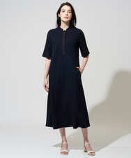 PYEGD42490 CHRISTIAN AUJARD(小さいサイズ)(メゾン ドゥ サンク) ドライタッチジャージーワンピース ネイビー