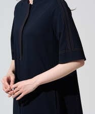 PYEGD42490 CHRISTIAN AUJARD(小さいサイズ)(メゾン ドゥ サンク) ドライタッチジャージーワンピース ネイビー