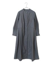 PYEGE05620 CHRISTIAN AUJARD(小さいサイズ)(メゾン ドゥ サンク) バンドカラーシャツワンピース ベージュ