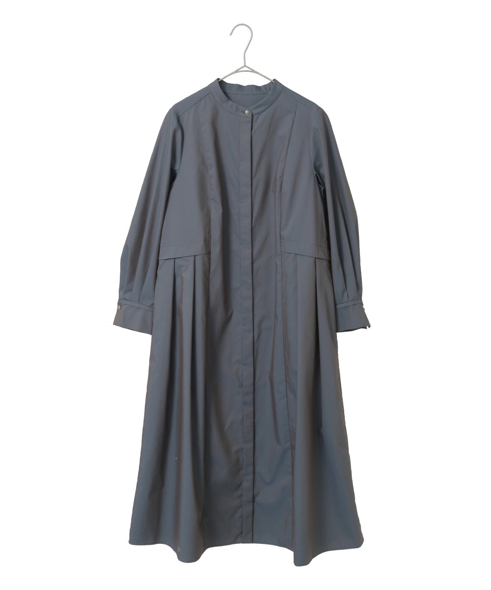 PYEGE05620 CHRISTIAN AUJARD(小さいサイズ)(メゾン ドゥ サンク) バンドカラーシャツワンピース ベージュ