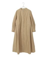 PYEGE05620 CHRISTIAN AUJARD(小さいサイズ)(メゾン ドゥ サンク) バンドカラーシャツワンピース ベージュ