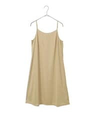 PYEGE05620 CHRISTIAN AUJARD(小さいサイズ)(メゾン ドゥ サンク) バンドカラーシャツワンピース ベージュ